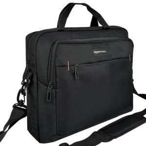 Amazon Basics Black 15.6-Inch Laptop Shoulder Bag