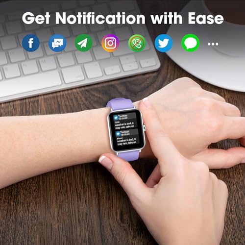 Smart Fitness Watch with Heart Rate & Sleep Tracking