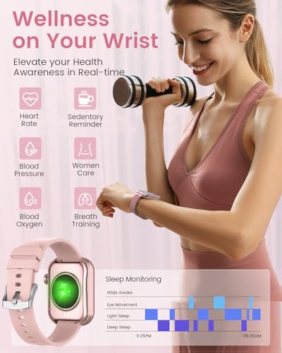 Women's Fitness Smartwatch with Health Monitoring Features