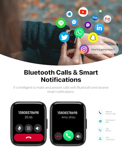AI Voice Smartwatch with Fitness Tracker - 1.83
