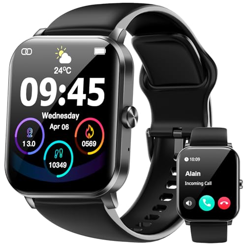1.85" HD Smartwatch: Fitness, Calls, Waterproof, Multi-Sport