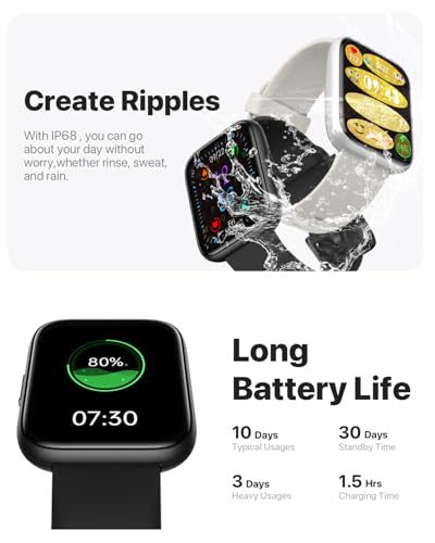 AI Voice Smartwatch with Fitness Tracker - 1.83