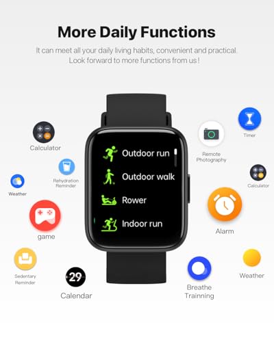 AI Voice Smartwatch with Fitness Tracker - 1.83