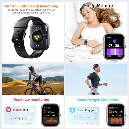 2024 HD Smartwatch with Call, Fitness Tracker