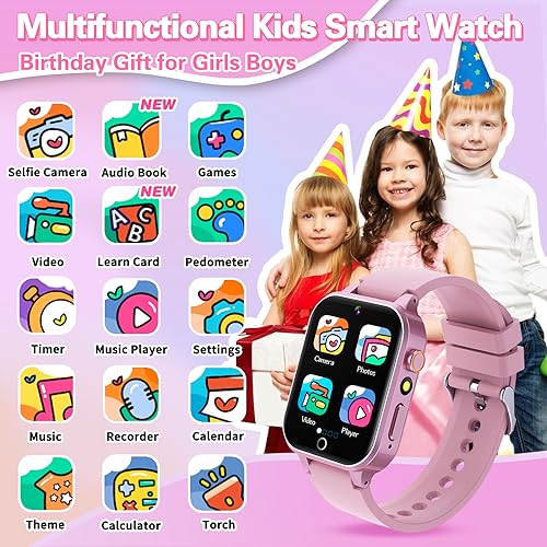 HD Touchscreen Kids Smart Watch for Girls