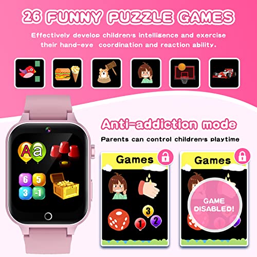 Kids Smart Watch for Girls Ages 5-12