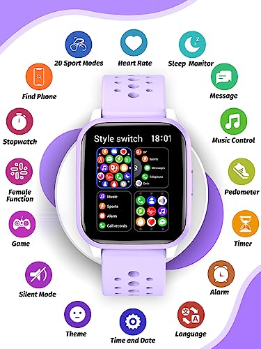Butele Kids Smart Watch with 20 Sports Modes