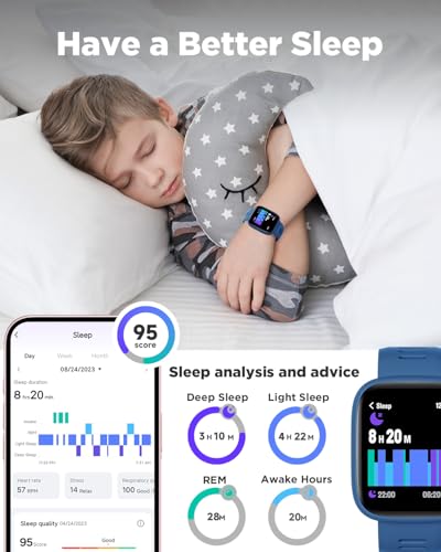 BIGGERFIVE Kids Smart Watch with Fitness Tracker