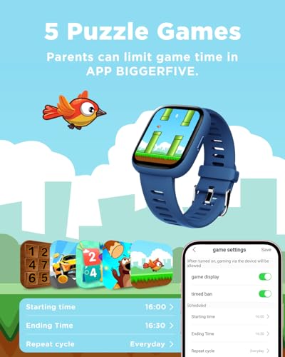 BIGGERFIVE Kids Smart Watch with Fitness Tracker