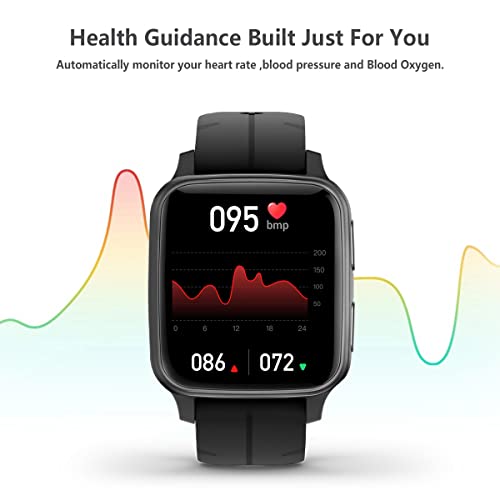 FITVII Smart Watch with Heart Rate and Sleep Tracking