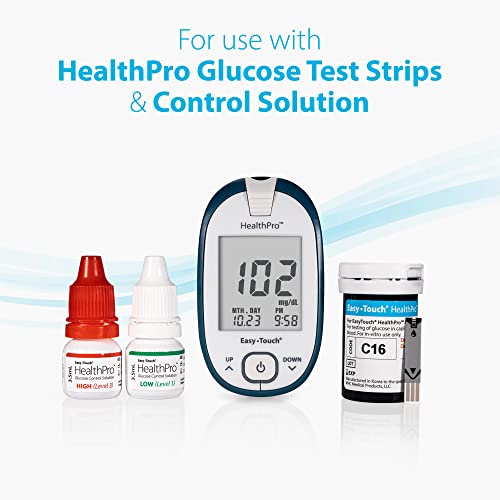 HealthPro Glucose Monitor with Lancing Device & Lancets