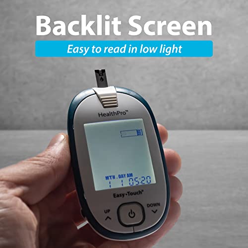 HealthPro Glucose Monitor with Lancing Device & Lancets