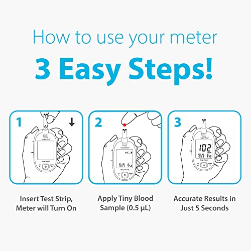 HealthPro Glucose Monitor with Lancing Device & Lancets