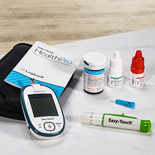 HealthPro Glucose Monitor with Lancing Device & Lancets