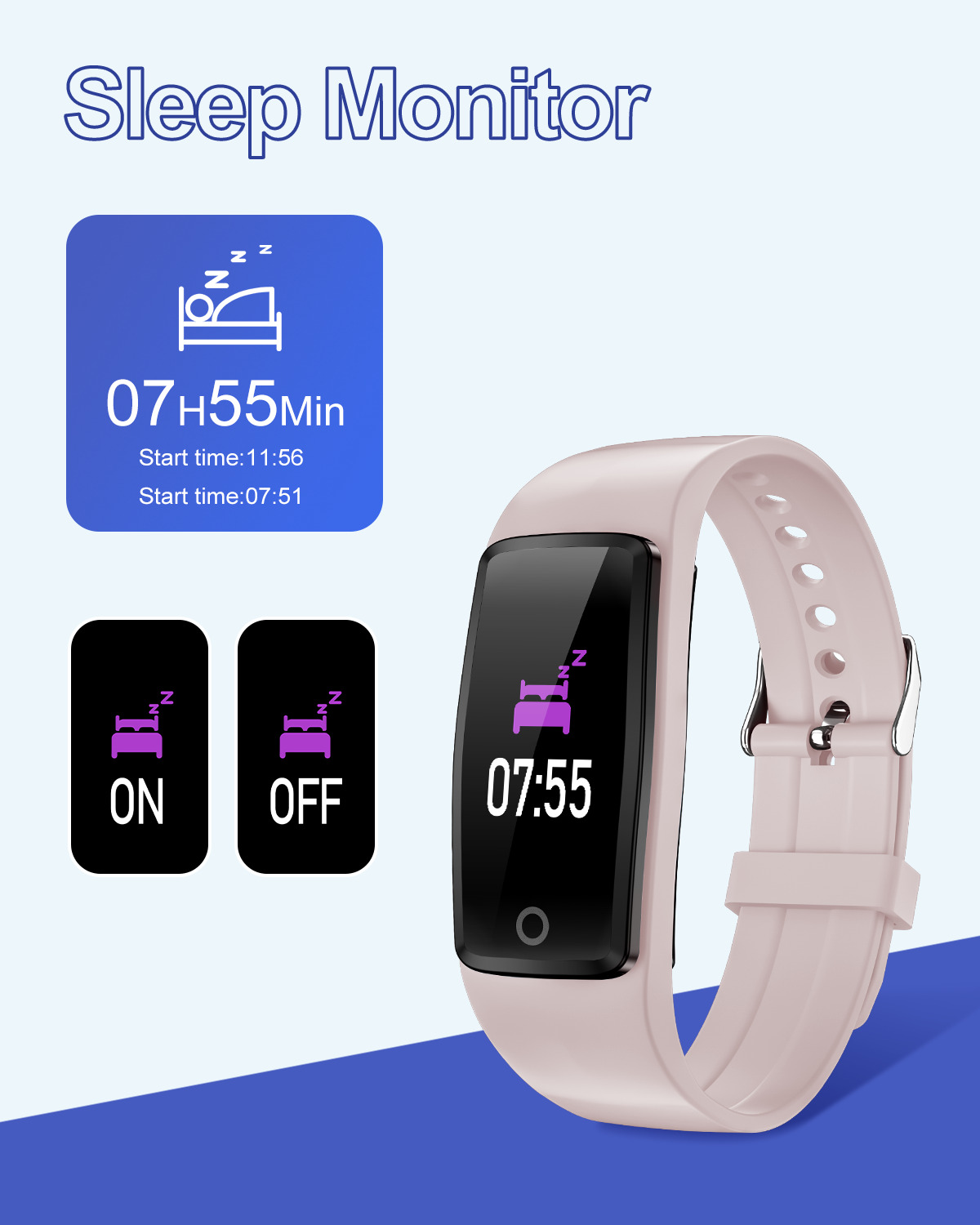 Waterproof Fitness Tracker for All Ages