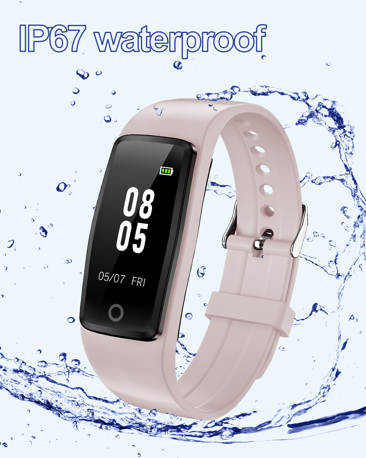 Waterproof Fitness Tracker for All Ages