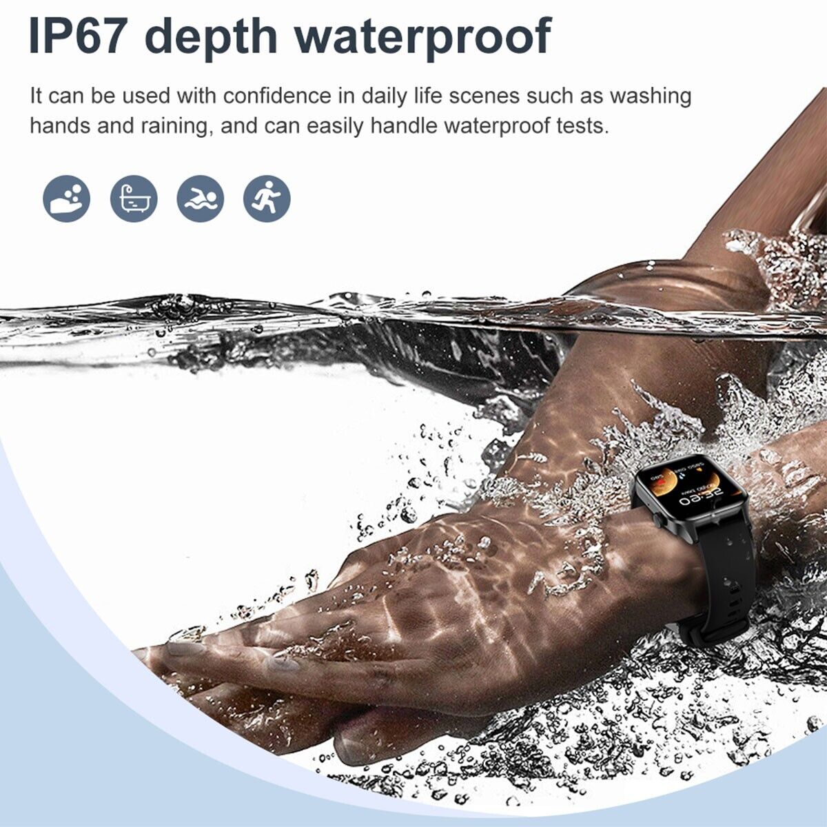 Waterproof Bluetooth Fitness Tracker Smart Watch