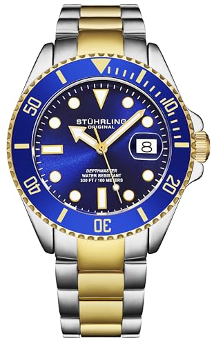 Stuhrling Original Men's Dive Watch with Blue Dial