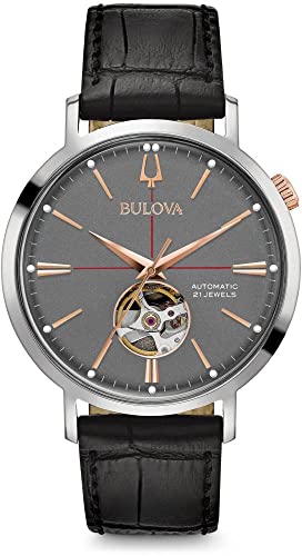Bulova Classic Aerojet Men's 3-Hand Leather Watch