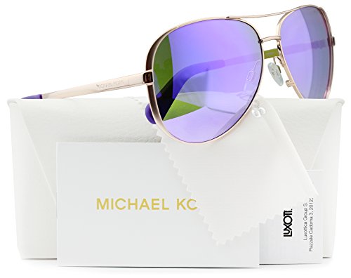 Michael Kors MK5004 Rose Gold Aviator Sunglasses