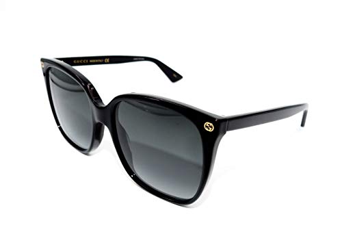 Gucci Women's Black/Grey Square Sunglasses