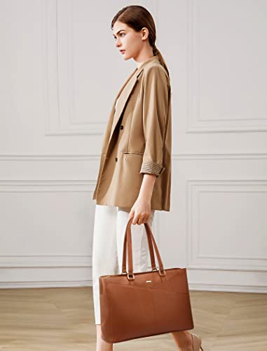 Waterproof Leather Laptop Tote Bag for Women