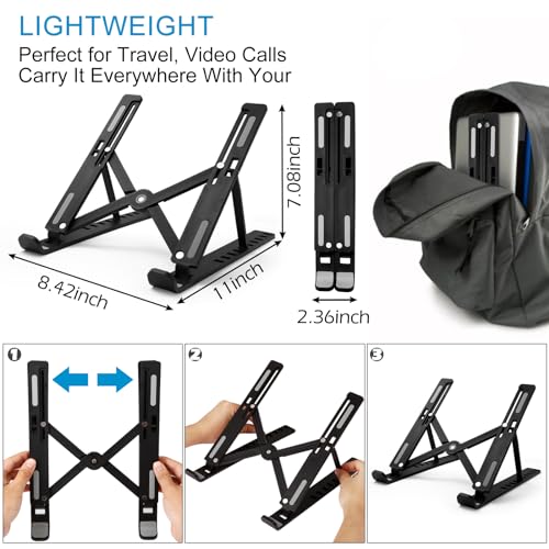 Portable Foldable Laptop Stand for MacBook and More