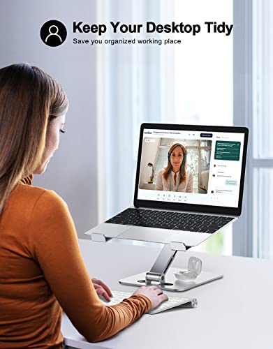 Adjustable Ergonomic Foldable Laptop Stand, Aluminum