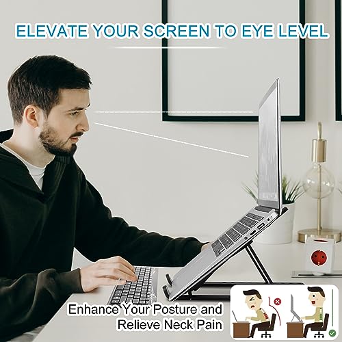 Portable Foldable Laptop Stand for MacBook and More