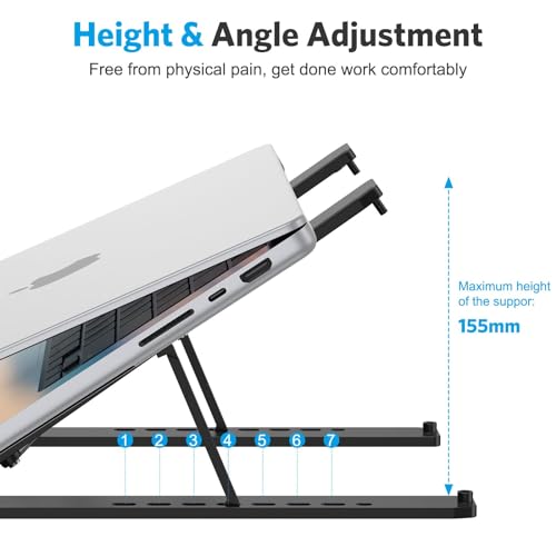 Adjustable Ergonomic Laptop Stand for All Devices