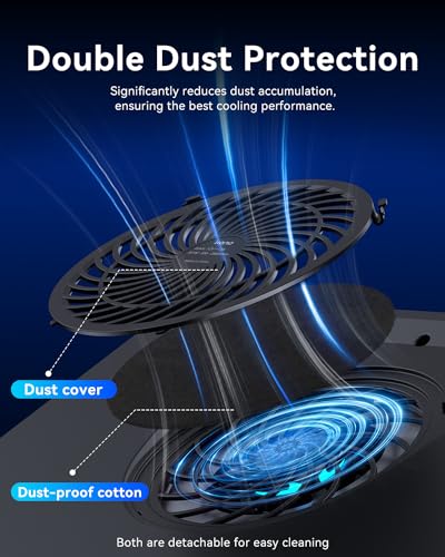 RGB Laptop Cooling Pad with Turbofan & Touch Control