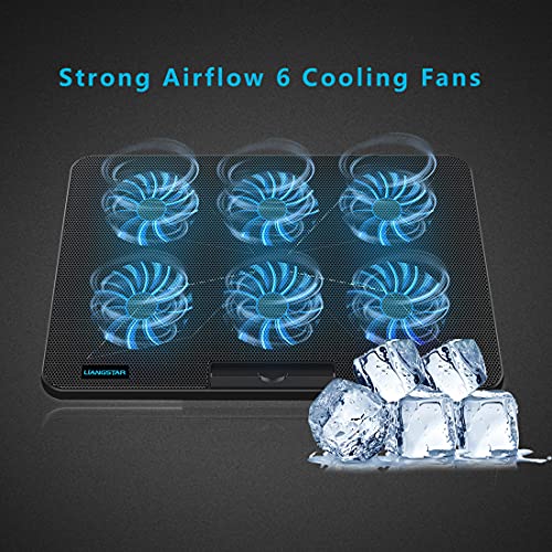 LIANGSTAR Laptop Cooling Pad with Adjustable Fans