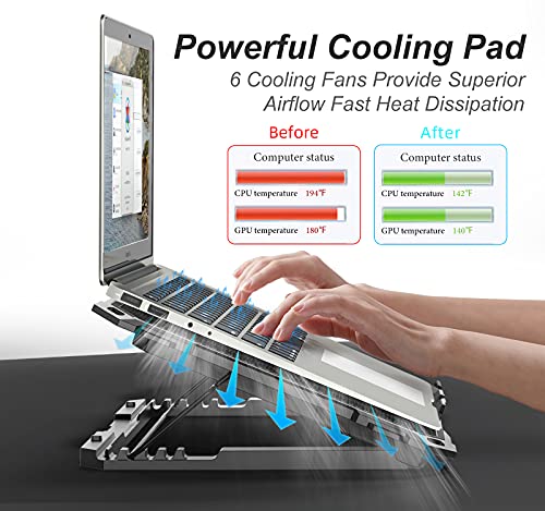 ICE COOREL Laptop Cooling Pad with 6 Fans