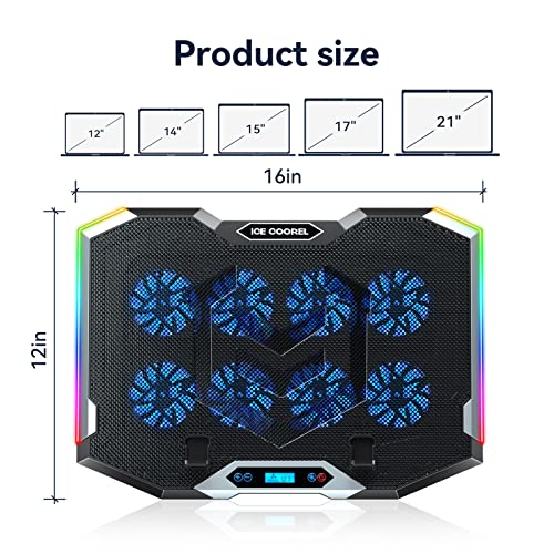 ICE COOREL RGB Gaming Laptop Cooling Pad