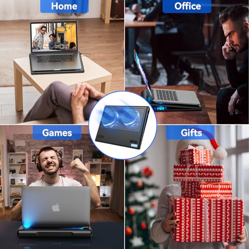 TECKNET Adjustable Laptop Cooling Pad for Gamers