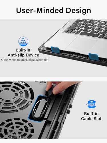 Kootek Adjustable Laptop Cooling Pad with 5 Fans