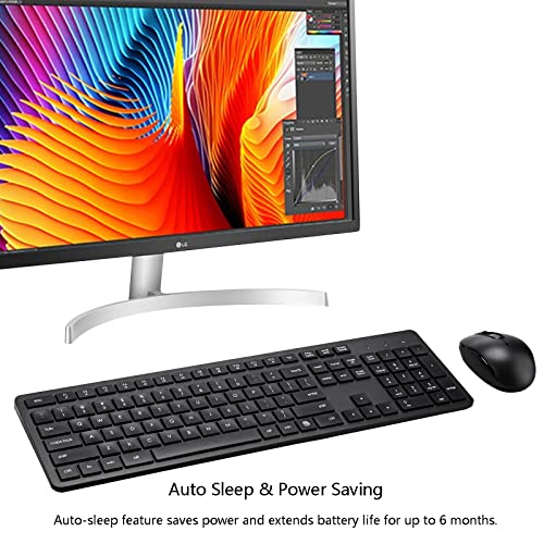 Silent 2.4G Wireless Keyboard and Mouse Combo