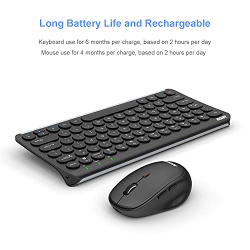 Arteck Wireless Keyboard and Mouse Combo - Slim & Compact
