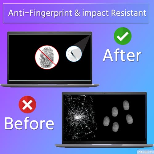 15.6" Laptop Screen Protector Tempered Glass - 2 Pack