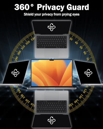 15.6" Laptop Privacy Screen Protector - 360° Shield