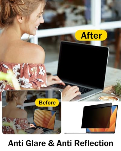 15.6" Laptop Privacy Screen Protector - 360° Shield