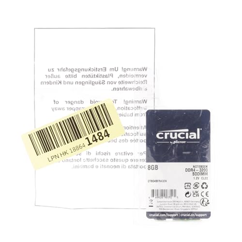 8GB DDR4 3200MHz Laptop RAM by Crucial