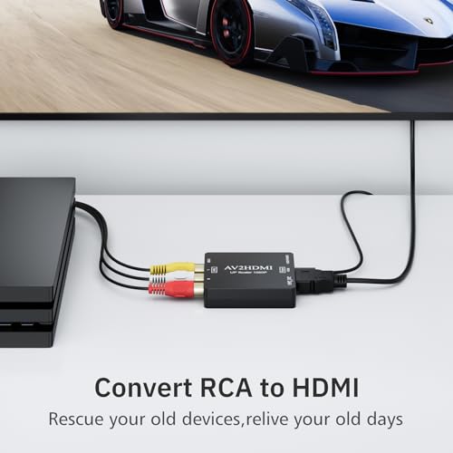 DigitConvert RCA to HDMI 1080P Mini Converter