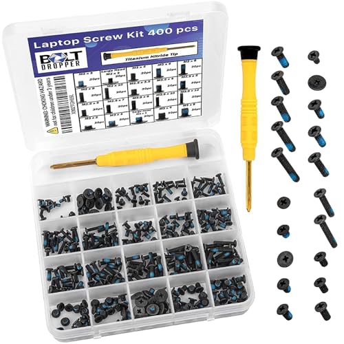 BOLT DROPPER 400pcs Laptop Screws & Driver Kit