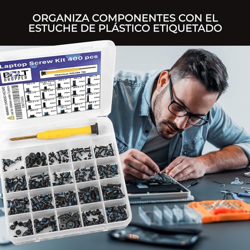 BOLT DROPPER 400pcs Laptop Screws & Driver Kit
