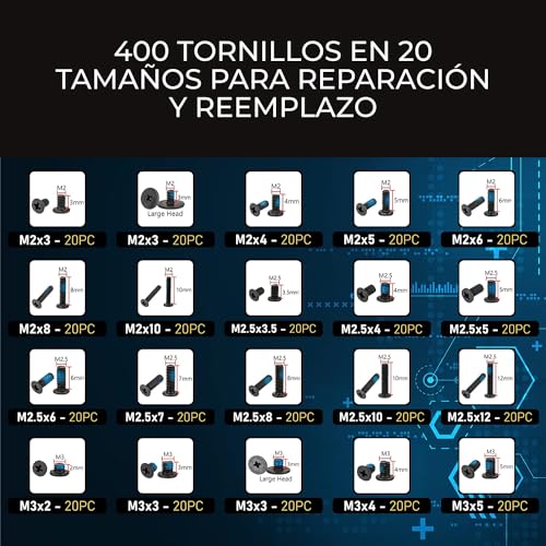 BOLT DROPPER 400pcs Laptop Screws & Driver Kit