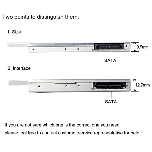 Universal 9.5mm SATA Hard Drive Caddy Case