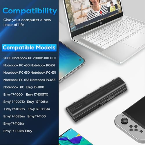 TREE.NB Replacement Battery for HP Laptops