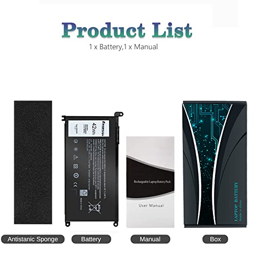 WDX0R Replacement Battery for Dell Inspiron Laptops