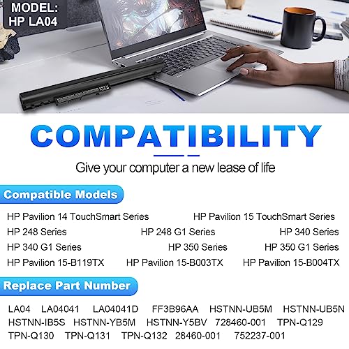 High-Performance Replacement Battery for HP Pavilion